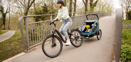 Silla de paseo y remolque de bicicleta | Dryk DUO