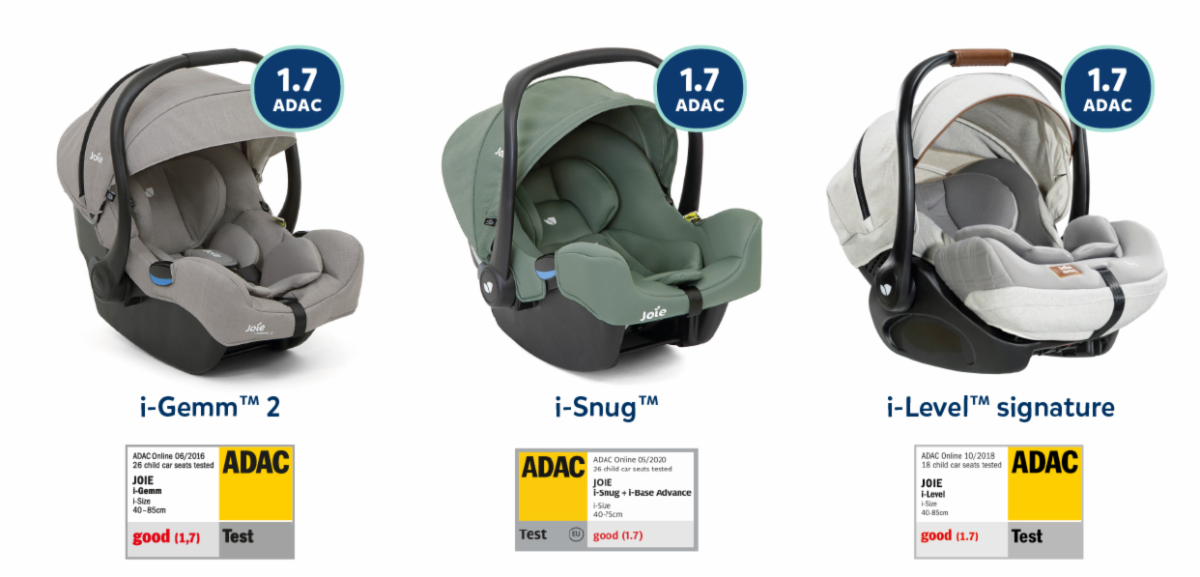 ¡Seguros y compatibles!. Los portabebés de Joie combinan a la perfección
