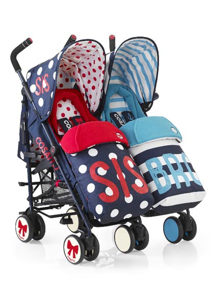 Sillas gemelares para niño y niña