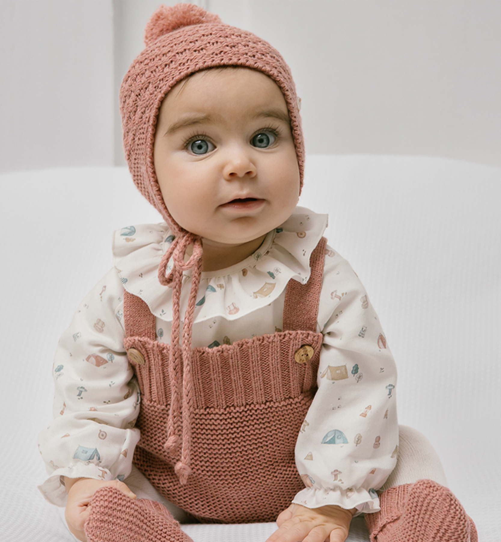 Conjunto polaina bebe con gorro recien nacido - Moda Infantil